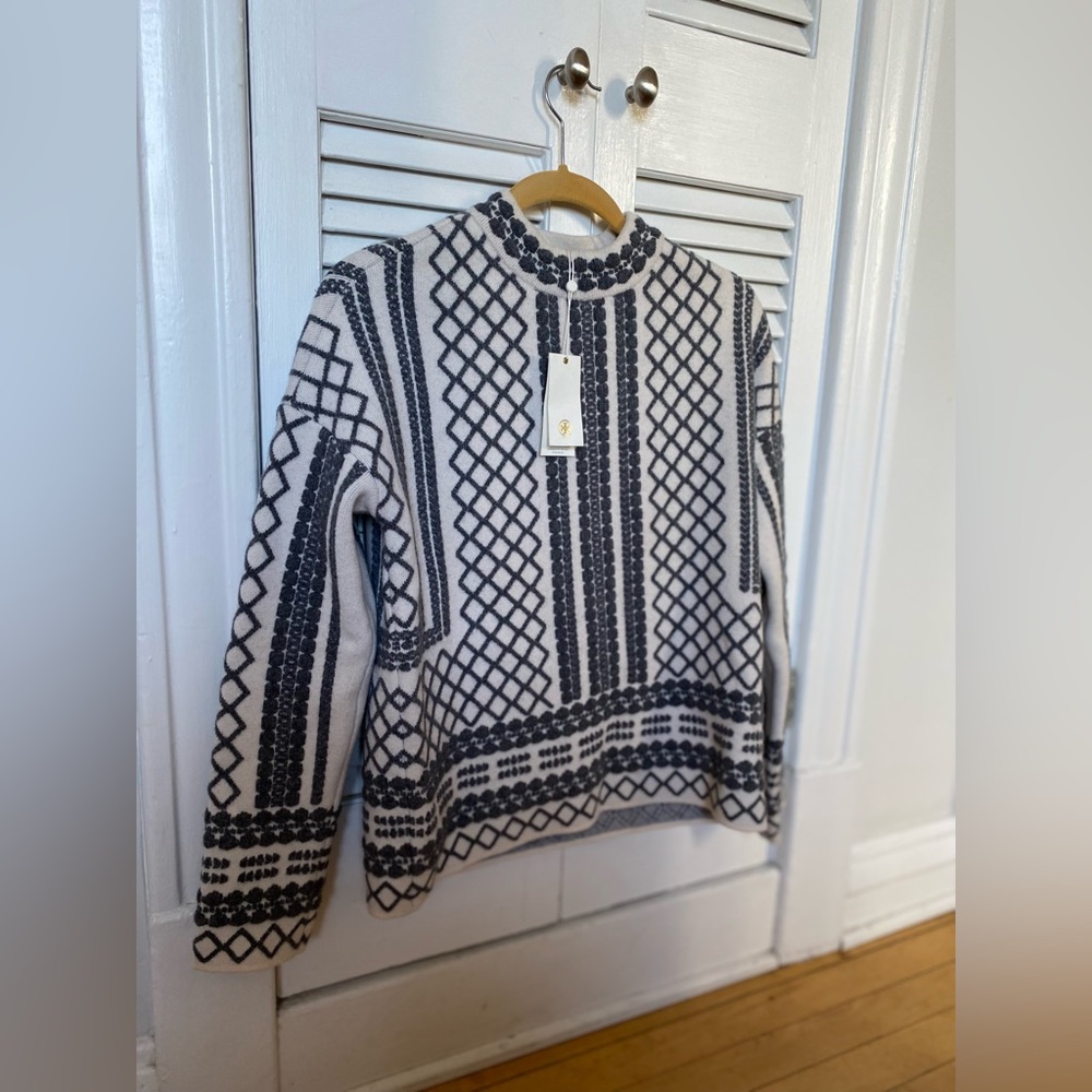 Tory Burch Merino Wool Sweater: NWT, Size XS